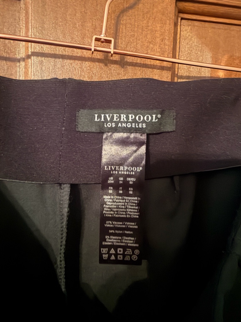 Liverpool Dark Green Slim Zip-Pocket Dress Pants - Picture 3 of 3